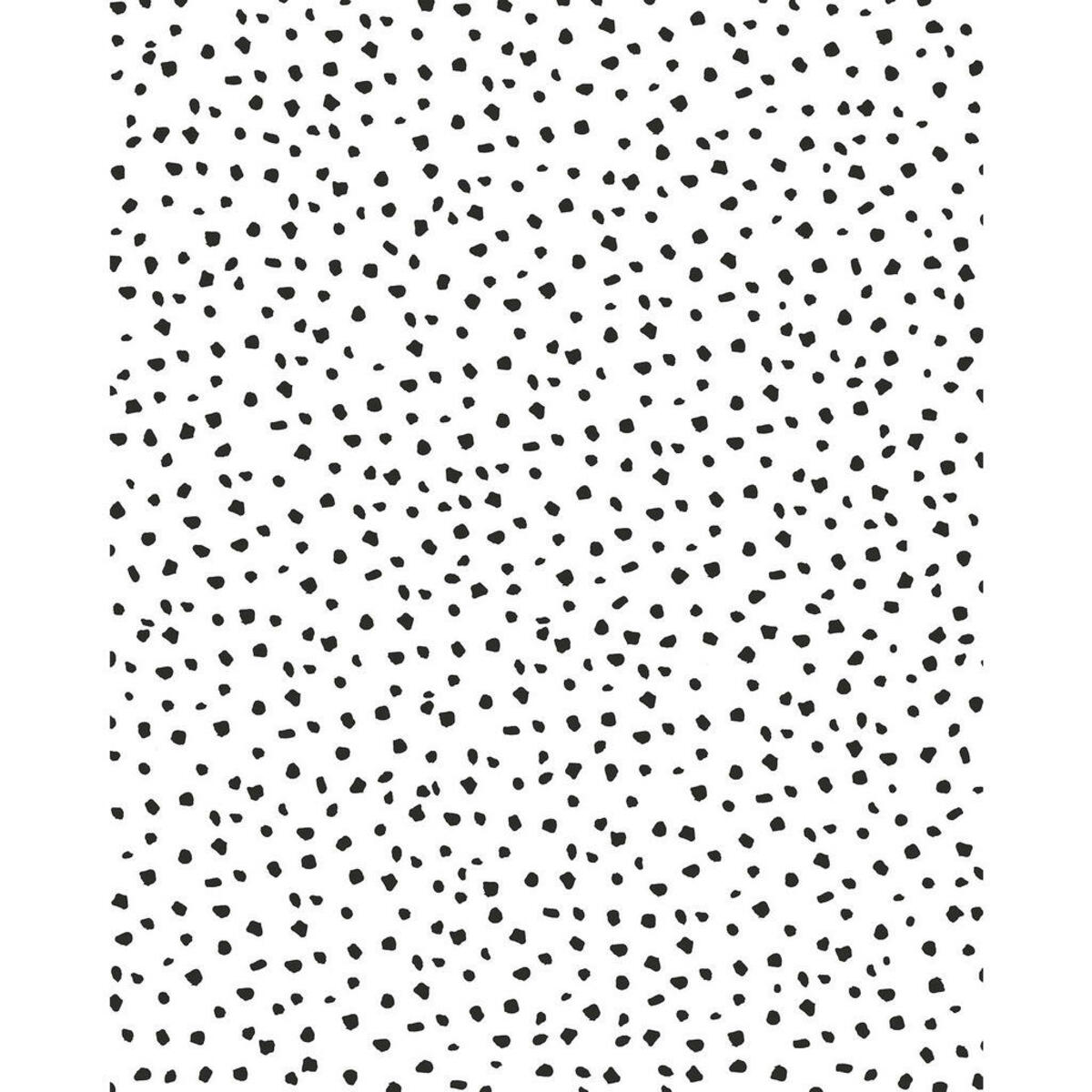 Bild 1 von Komar Vliestapete, Schwarz, Weiß, Punkte, 200x250 cm, Fsc, Tapeten Shop, Vliestapeten