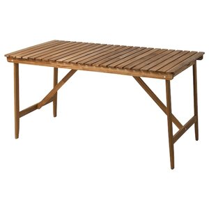 ASKHOLMEN  Tisch/außen, dunkelbraun 143x75 cm
