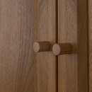Bild 4 von BILLY / OXBERG  Bücherregal mit Türen, braun Nussbaumnachbildung 80x30x202 cm