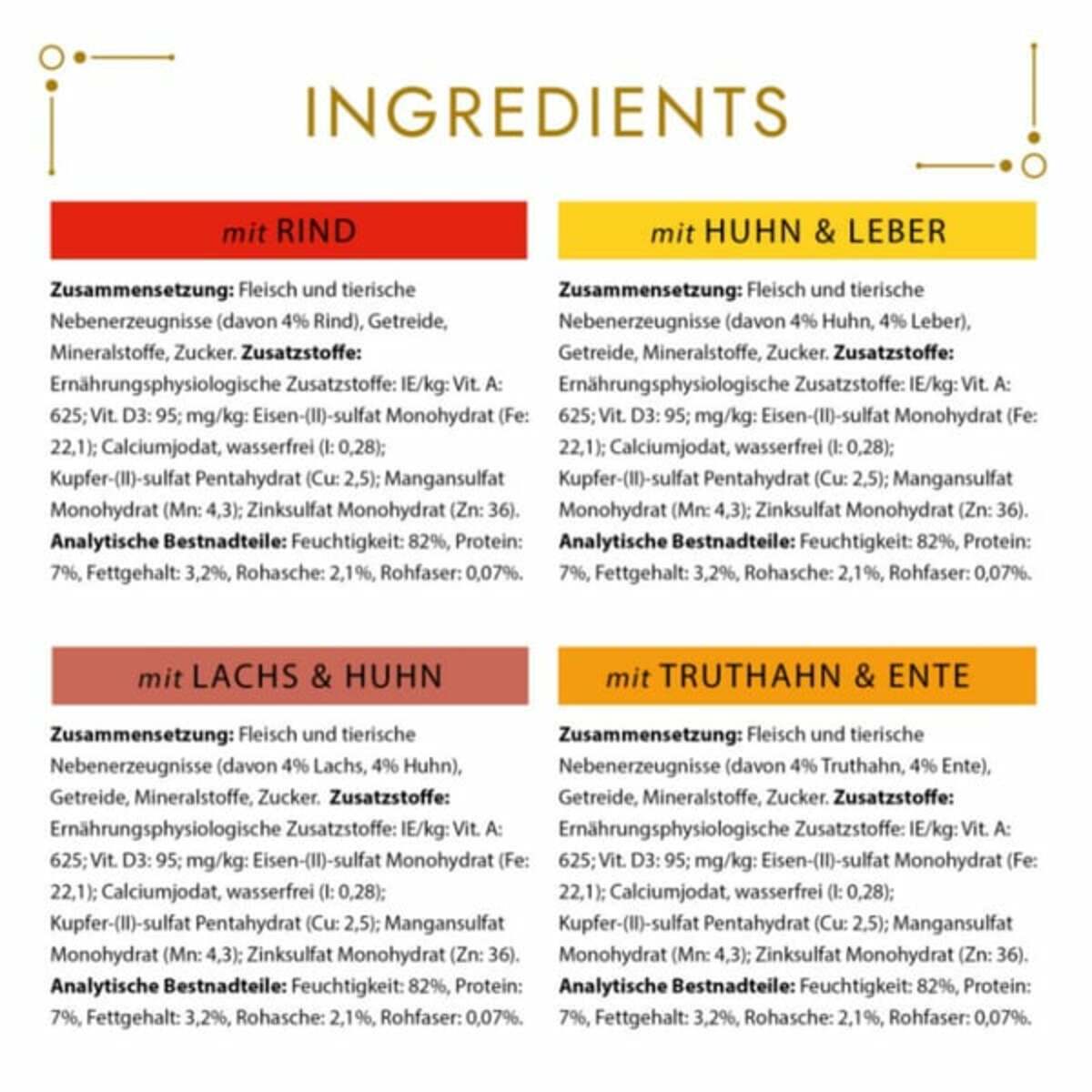 Bild 4 von GOURMET Gold Zarte Häppchen in Sauce Mixpaket 96x85g