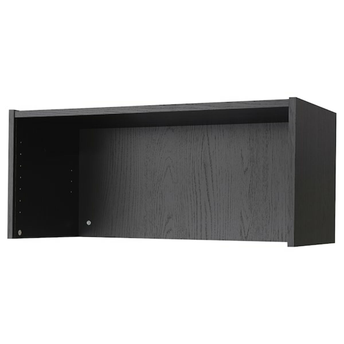 Bild 1 von BILLY  Aufsatzregal, schwarz Eichenachbildung 80x39x35 cm