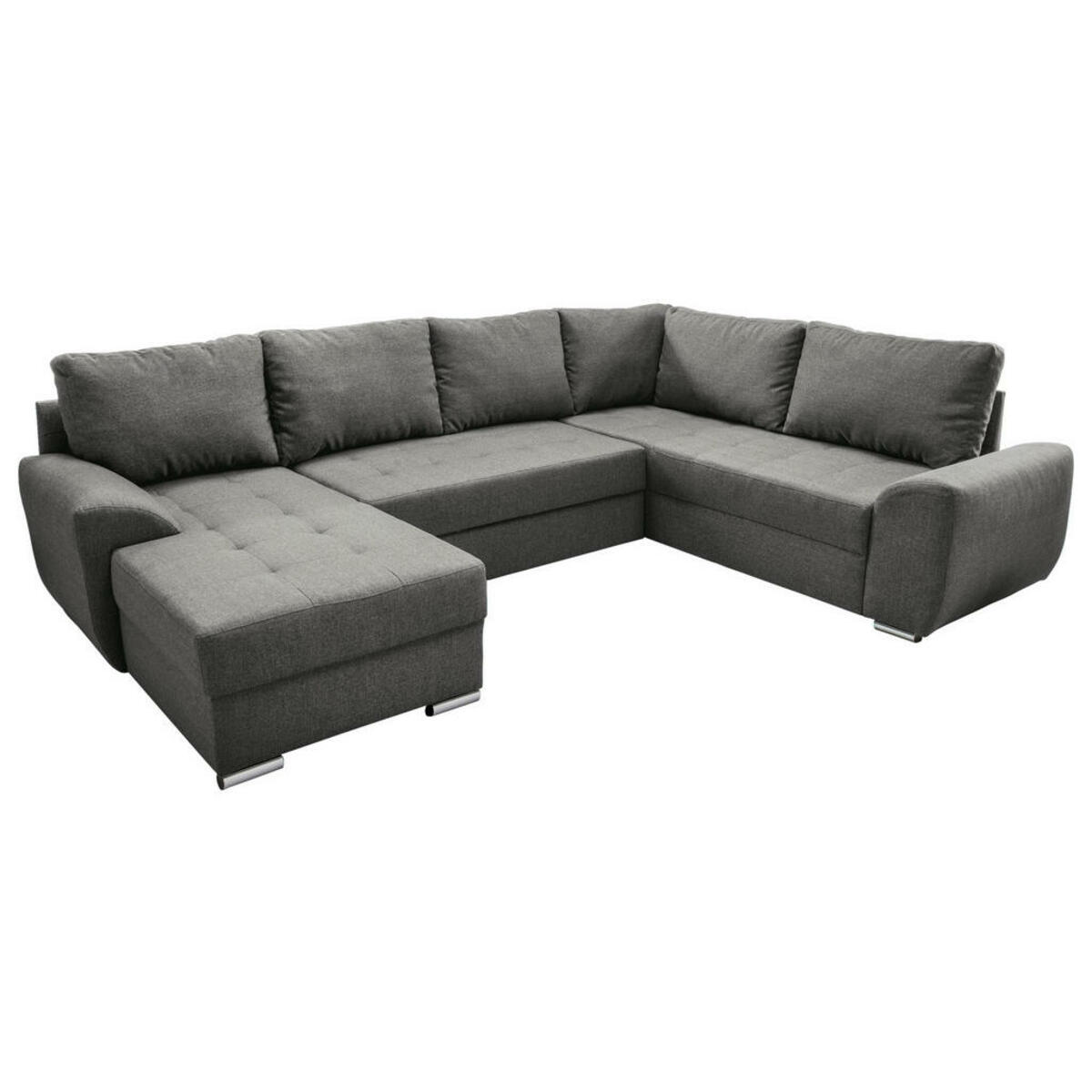 Bild 1 von Livetastic Wohnlandschaft, Anthrazit, Textil, Uni, U-Form, 292x218 cm, Made in Europe, Liegefunktion, Wohnzimmer, Sofas & Couches, Wohnlandschaften, Wohnlandschaften in U-Form