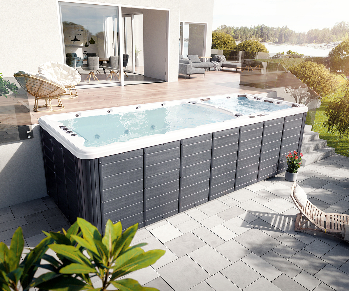 Bild 1 von Swim Spa Weiß 590x220x160 cm