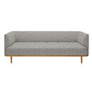 Bild 1 von Joka Bigsofa, Grau, Textil, Eiche, 220x77x120 cm, Typenauswahl, Stoffauswahl, Wohnzimmer, Sofas & Couches, Sofas, Bigsofas