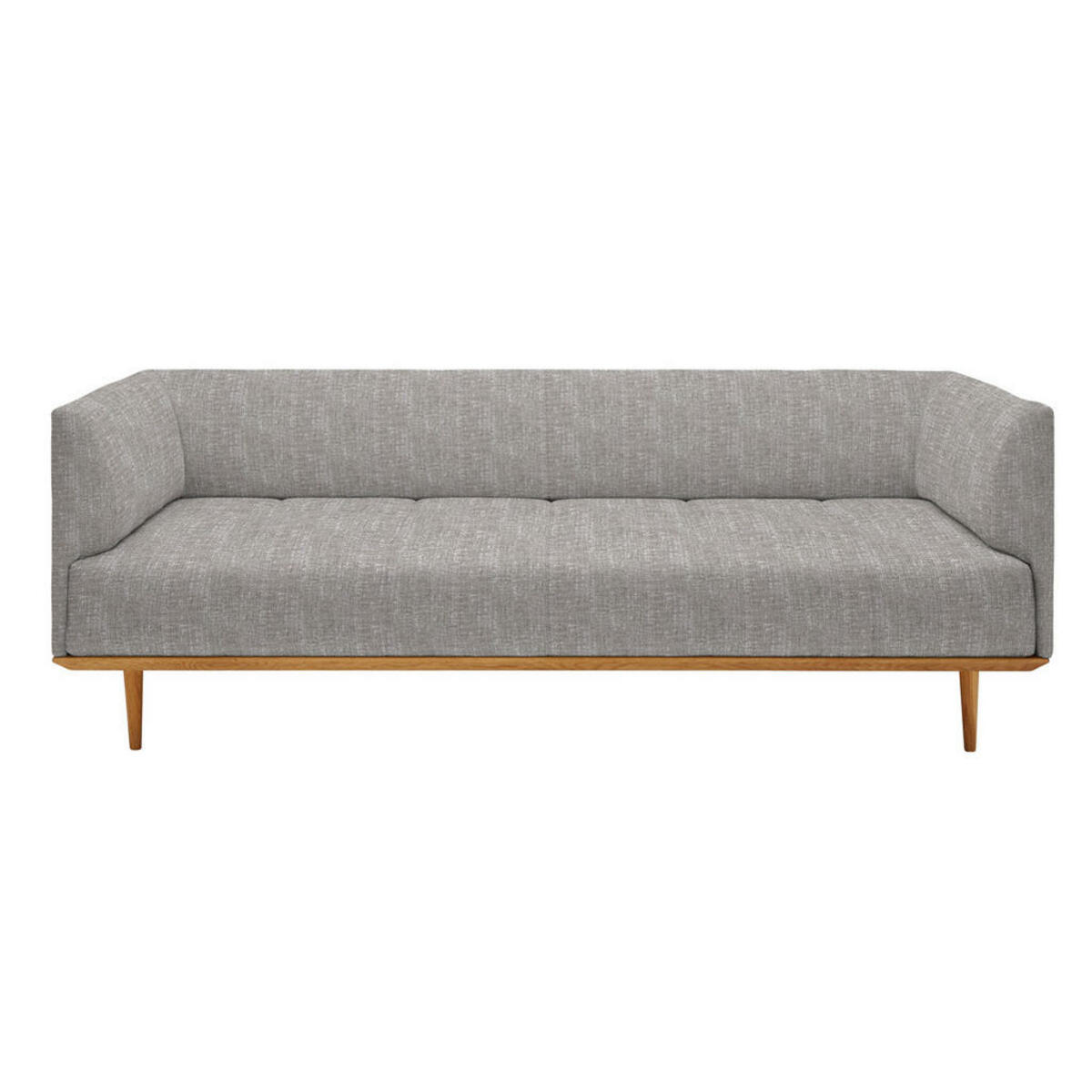 Bild 1 von Joka Bigsofa, Grau, Textil, Eiche, 220x77x120 cm, Typenauswahl, Stoffauswahl, Wohnzimmer, Sofas & Couches, Sofas, Bigsofas