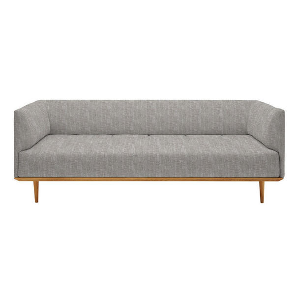 Bild 1 von Joka Bigsofa, Grau, Textil, Eiche, 220x77x120 cm, Typenauswahl, Stoffauswahl, Wohnzimmer, Sofas & Couches, Sofas, Bigsofas