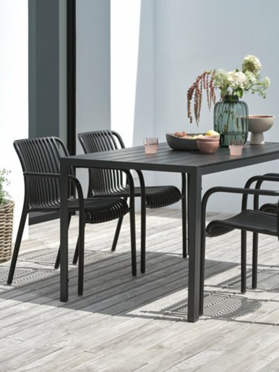 Bild 1 von JERSORE L140 Tisch + 4 NABBEN Stuhl schwarz