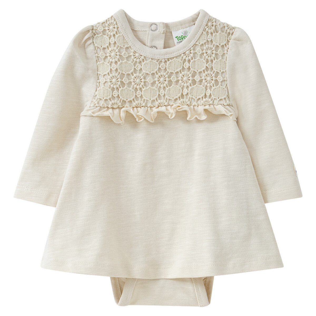 Bild 1 von Newborn Bodykleid mit Spitze CREME