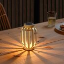 Bild 2 von SOLVINDEN  Solartischleuchte, LED, beige/Streifen 17 cm