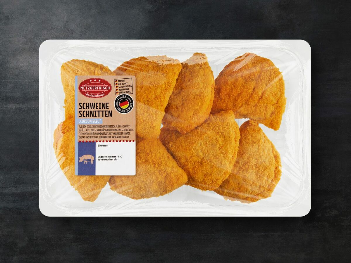 Bild 1 von Metzgerfrisch Schweine Schnitten Cordon Bleu, 
         1 kg