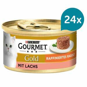 GOURMET Gold Raffiniertes Ragout mit Lachs 24x85g
