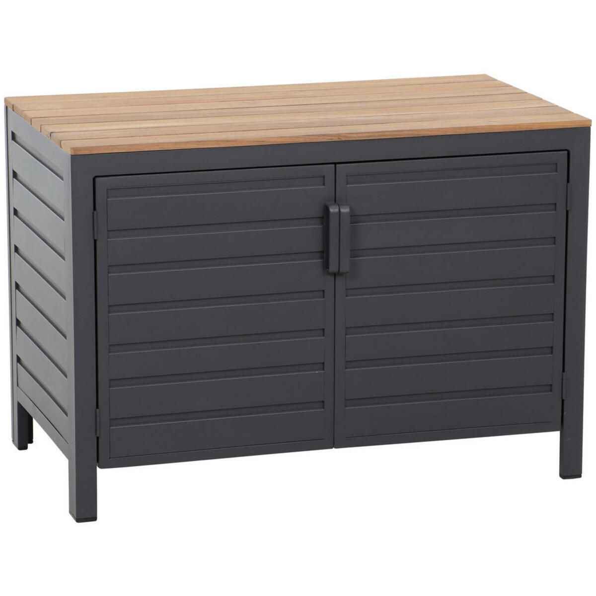 Bild 1 von Siena Garden Outdoorküche, Anthrazit, Teak, Holz, Metall, Teakholz, einzeln stellbar, 56x141x56 cm, FSC 100%, Gartenzubehör, Gartenkommoden & -regale