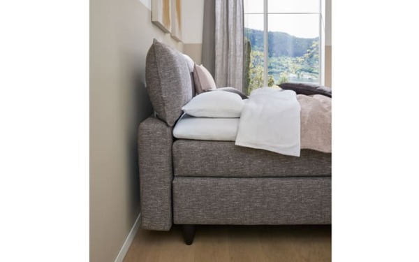Bild 2 von Boxspringbett Cushido, grau, 180 x 200 cm