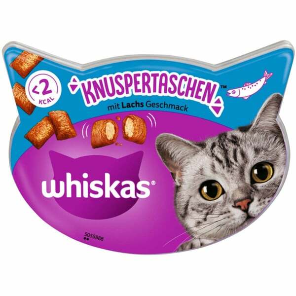 Bild 1 von Whiskas Knuspertaschen mit Lachs 4x60g