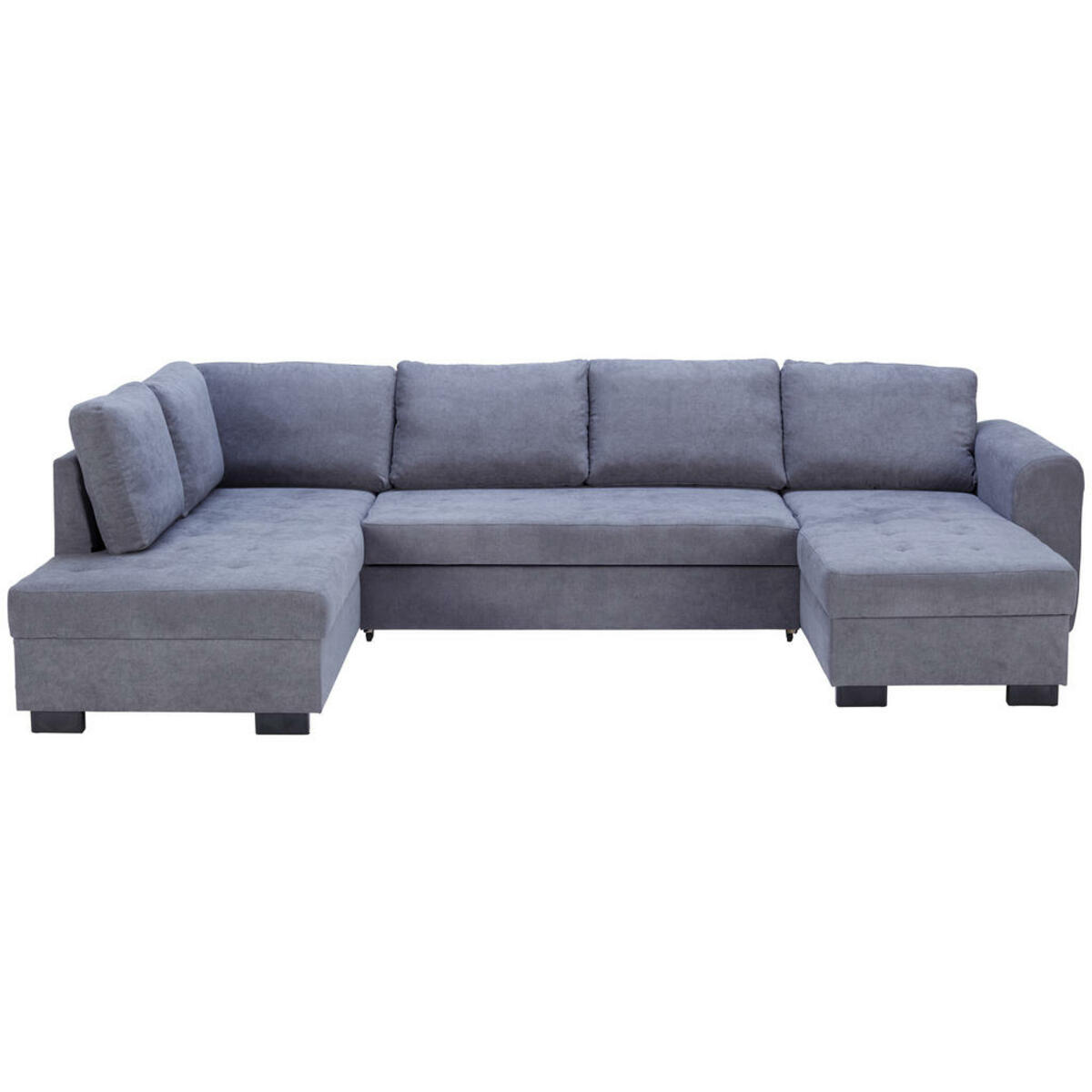 Bild 1 von P & B Wohnlandschaft, Grau, Textil, Uni, 4-Sitzer, U-Form, 178x305x155 cm, Made in Europe, Wohnzimmer, Sofas & Couches, Wohnlandschaften, Wohnlandschaften in U-Form