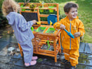 Bild 2 von Playtive Outdoorküche für Kinder, Spielküche aus Echtholz