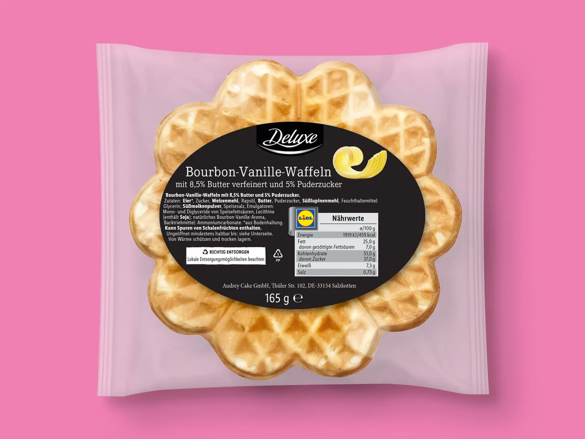 Bild 1 von Deluxe Bourbon-Vanille-Waffeln, 
         165 g