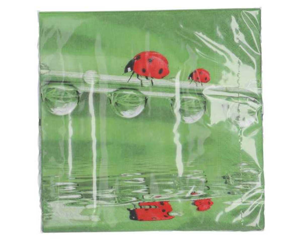 Bild 1 von Servietten 20er 33x33cm Marienkäfer