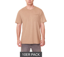 Bild 1 von 10er Pack ONLY & SONS Roy Regular Herren O-Neck Shirt Freizeit T-Shirt aus Slub-Stoff 100% Baumwolle 22022531 Grün