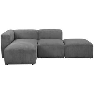 Max Winzer Ecksofa, Grau, Textil, 4-Sitzer, 250x160 cm, Goldenes M, Made in Germany, Rücken echt, Armteil links, Wohnzimmer, Sofas & Couches, Wohnlandschaften