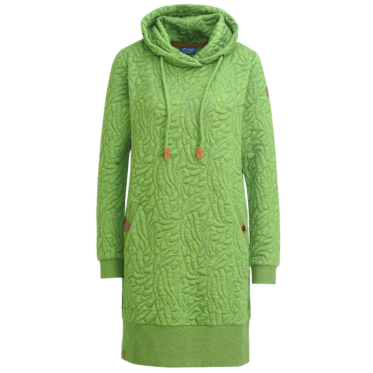 Bild 1 von Damen Sweatkleid mit Schalkragen GRÜN