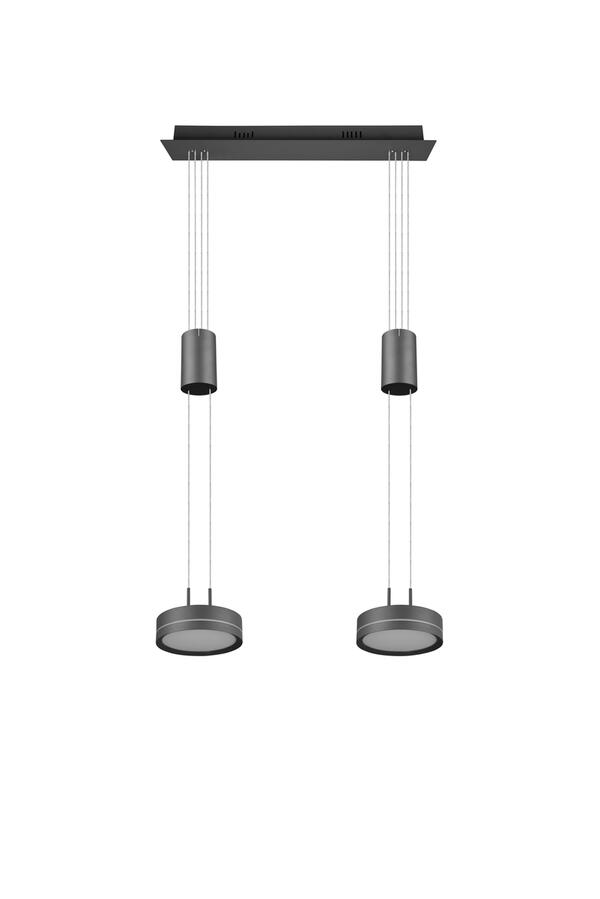 Bild 1 von LED-Hängeleuchte Franklin in Weiß/Anthrazit max. 9 Watt, Anthrazit, Weiß