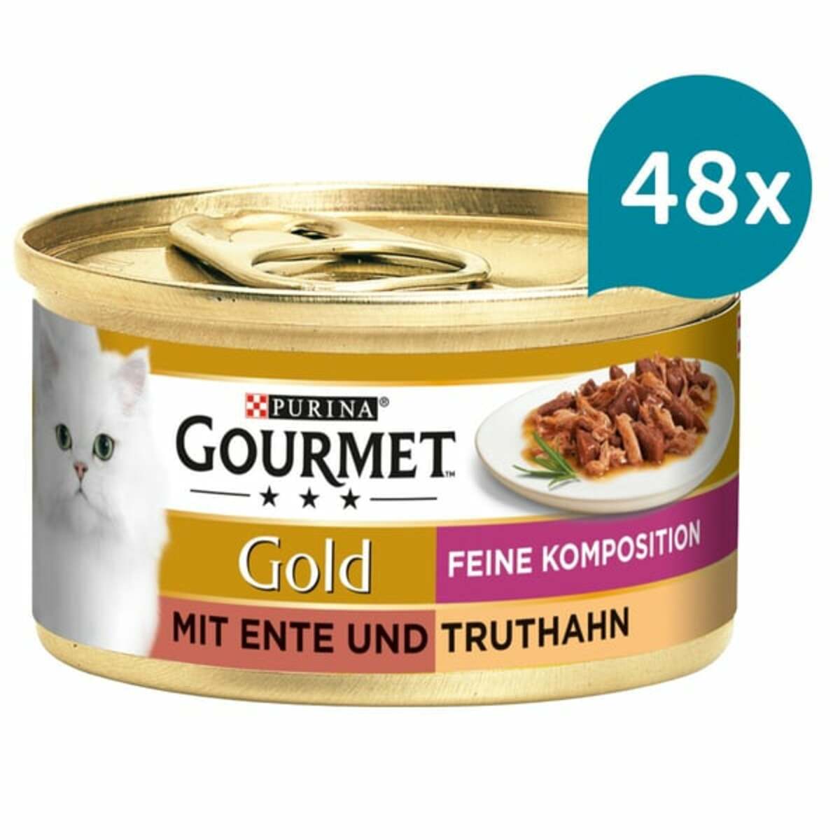 Bild 1 von GOURMET Gold Feine Komposition mit Ente und Truthahn 48x85g