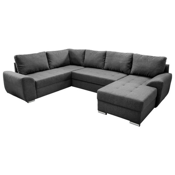 Bild 1 von Livetastic Wohnlandschaft, Anthrazit, Textil, Uni, U-Form, 292x218 cm, Made in Europe, Liegefunktion, Wohnzimmer, Sofas & Couches, Wohnlandschaften, Wohnlandschaften in U-Form