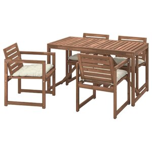 NÄMMARÖ  Tisch+4 Armlehnstühle/außen
