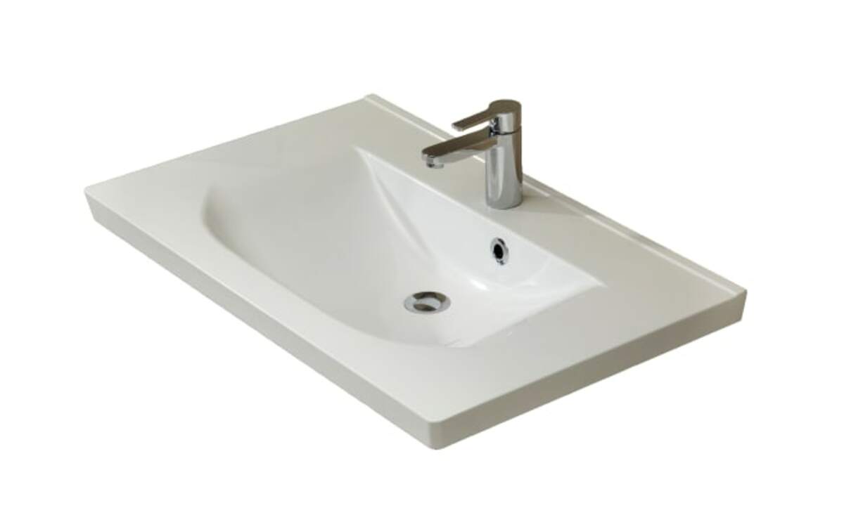 Bild 2 von Badeinrichtung Trentino, weiß Hochglanz, 80 cm