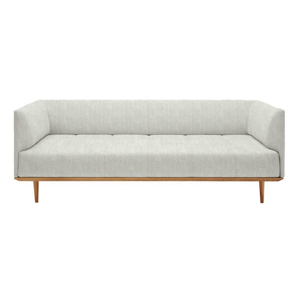 Bild 1 von Joka Bigsofa, Hellgrau, Textil, Eiche, 220x77x120 cm, Typenauswahl, Stoffauswahl, Wohnzimmer, Sofas & Couches, Sofas, Bigsofas