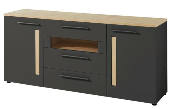 Bild 1 von Innostyle - Sideboard Loft-Two, graphit supermatt