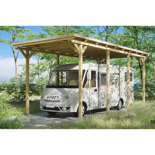 Bild 1 von SKAN HOLZ Caravan-Carport 'Emsland' 404 x 846 cm unbehandelt