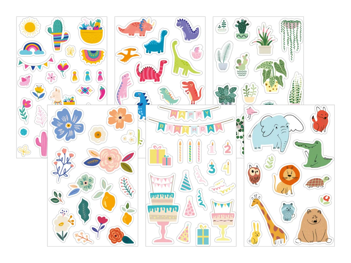 Bild 1 von UNITED OFFICE® Deko-/Etikett-Sticker, 
         10 Bogen