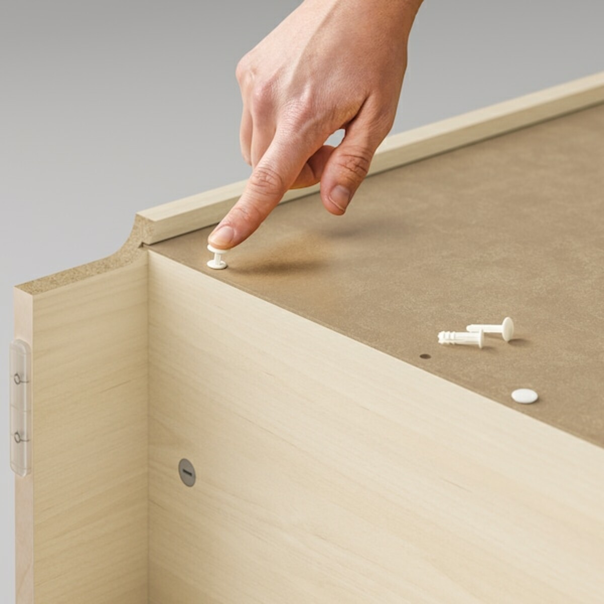 Bild 4 von BILLY  Bücherregal mit Türen, Birkenachbildung 80x30x202 cm