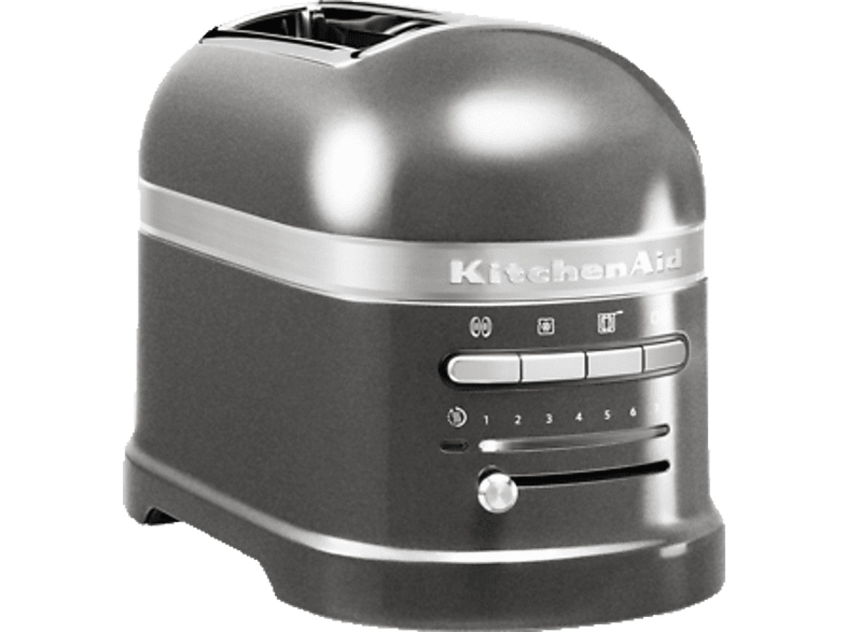 Bild 1 von KITCHENAID 5KMT2204EMS Artisan Toaster Silber (1250 Watt, Schlitze: 2), Silber