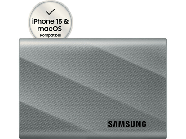 Bild 1 von SAMSUNG T9 PC/Mac Festplatte, 4 TB SSD, extern, Grau, Grau