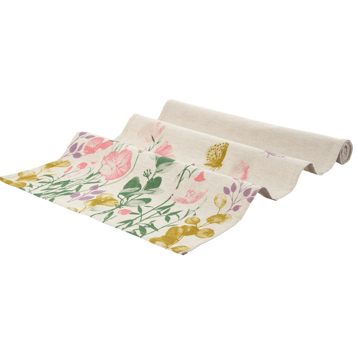 Bild 1 von Tischläufer mit Blumen-Print BEIGE