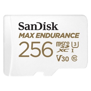 SanDisk microSDXC Max Endurance 256GB (V30/U3/Cl.10/R100/W40) + SD-Adapter