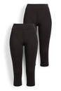 Bild 1 von C&A Multipack 2er-Basic-Capri-Leggings, Schwarz, Größe: XS