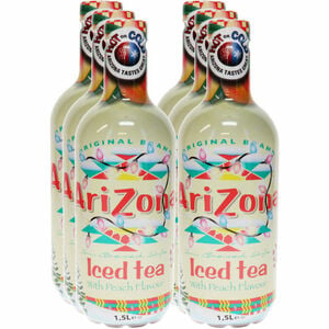 AriZona Peach Iced Tea, 6er Pack (EINWEG) zzgl. Pfand