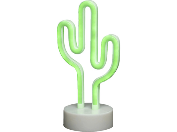 Bild 1 von KONSTSMIDE Kaktus Schlauchsilhouette grün, Weiß