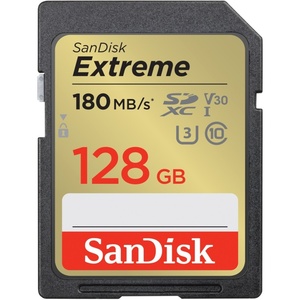 SanDisk SDXC Extreme 128GB (180/90 MB/s R/W) + 1 Jahr RescuePRO Deluxe