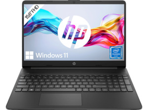 HP 15s-fq0317ng, Notebook, mit 15,6 Zoll Display, Intel® Celeron®,N4120 Prozessor, 8 GB RAM, 512 SSD, UHD 600, Grau, Windows 11 Home (64 Bit), Grau