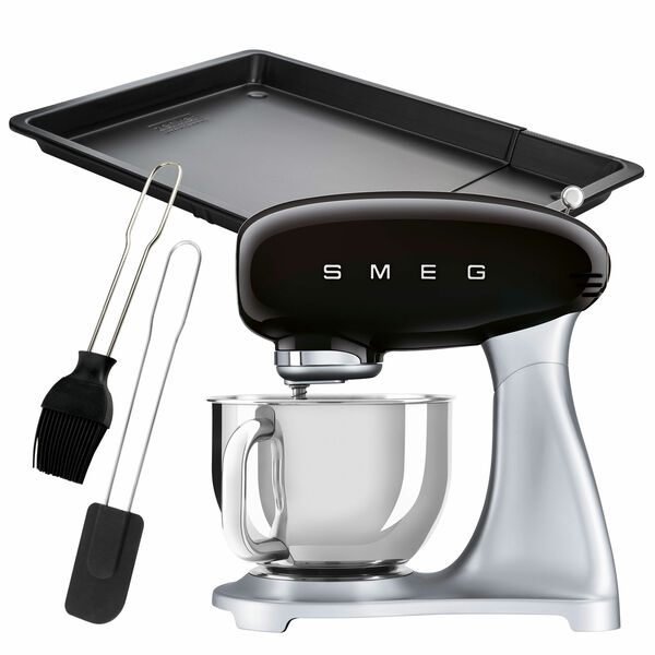 Bild 1 von SMEG Plätzchenset Küchenmaschine mit Zubehör schwarz, 4-teilig