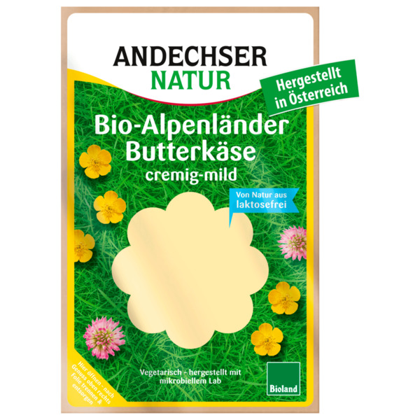 Bild 1 von Andechser Natur Bio-Alpenländer Butterkäse laktosefrei 150g
