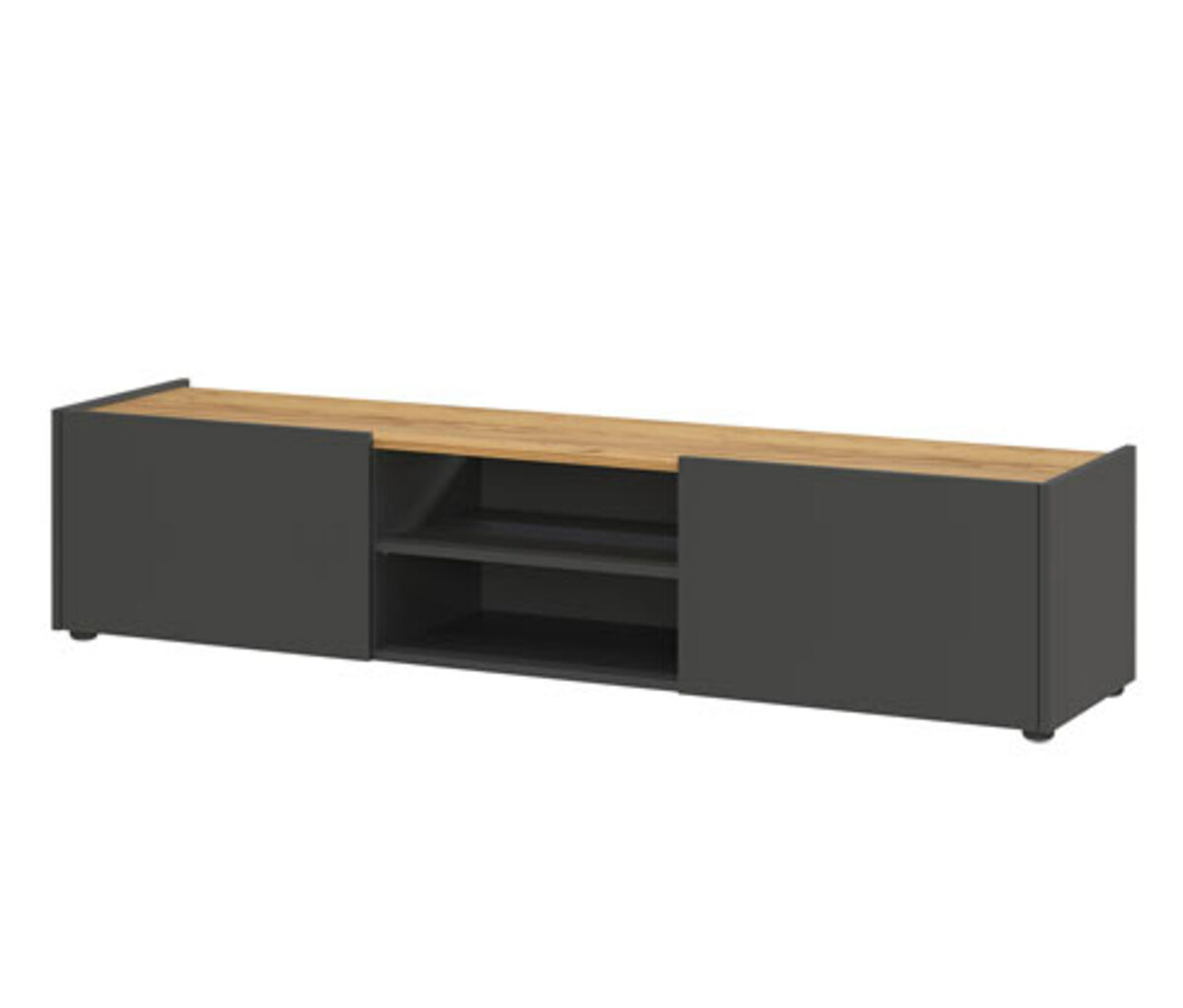 Bild 1 von Lowboard »Aalborg« graphit, Eiche
