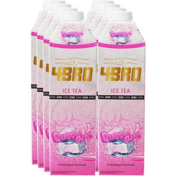 Bild 1 von 4Bro Eistee Bubble Gum Zero, 8er Pack