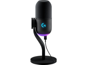 LOGITECH G Yeti GX dynamisches RGB Gaming-Mikrofon, Schwarz, Schwarz