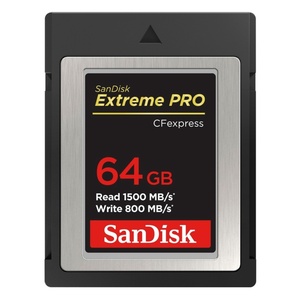 SanDisk CF Extreme PRO CFexpress 64GB, Typ B, 1500MB/s Lesen, 800MB/s Schreiben